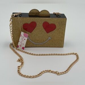 Bari Lynn Acrylic love emoji Box Bag, in great condition, new with tag.
